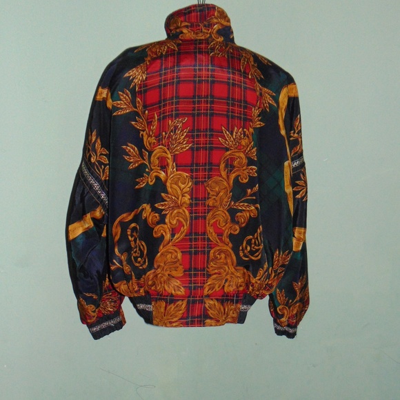 Vintage Gallery Black/Gold Bomber Jacket (XS) - Picture 5 of 7